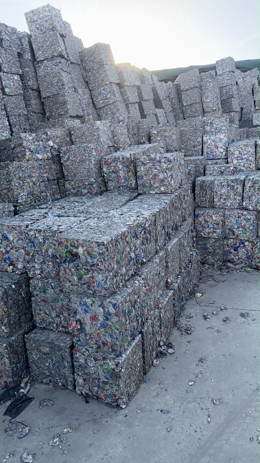 Scrap metal blocks